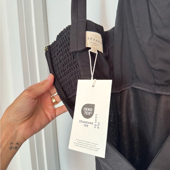 Sezane Black Mini Dress - Picture 2 of 4